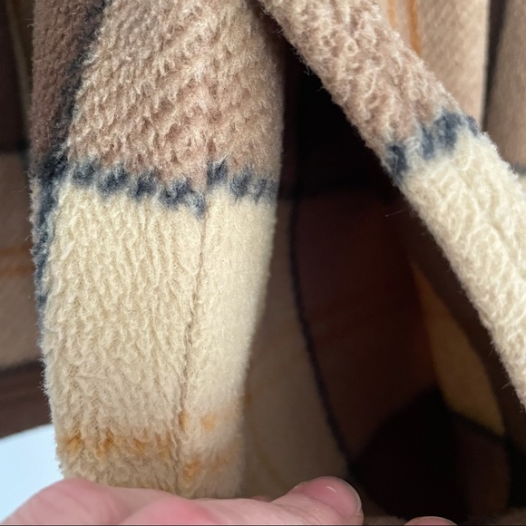 Lauren Ralph Lauren brown plaid 3/4 zip warm  oversized pullover sweater, unisex - Picture 9 of 15